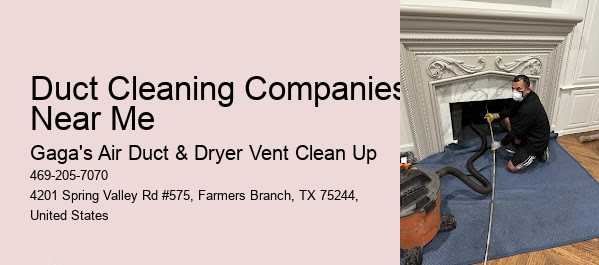 Duct Cleaning Companies Near Me